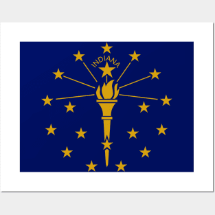 Indiana Flag Posters and Art